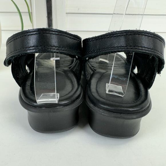 Ecco Black Felicia Stretch Crossover Slingback Sandal Comfort Shoe EU 41 US 10.5 - Picture 5 of 9
